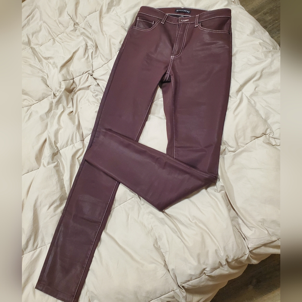 Monfrere wax coated Greyson skinny jeans 31x34